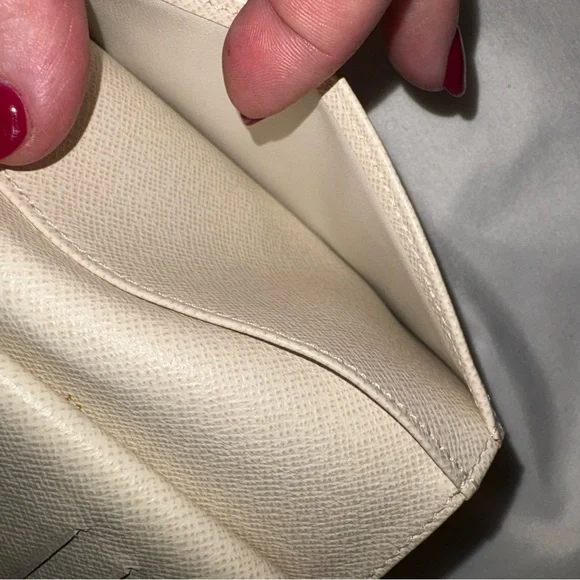 LOUIS VUITTON *rare* Mini Lin Croisette Portefeuille Viennois Pink/Rouge Wallet - Picture 10 of 15